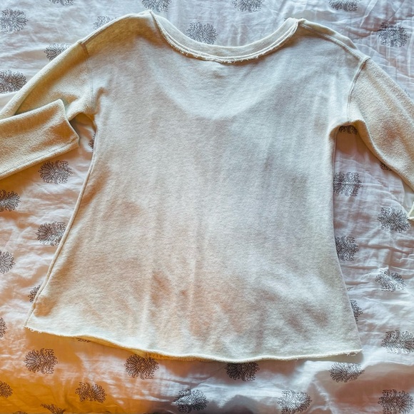 Free People long sleeve knit, and cotton top. XS - Picture 2 of 2